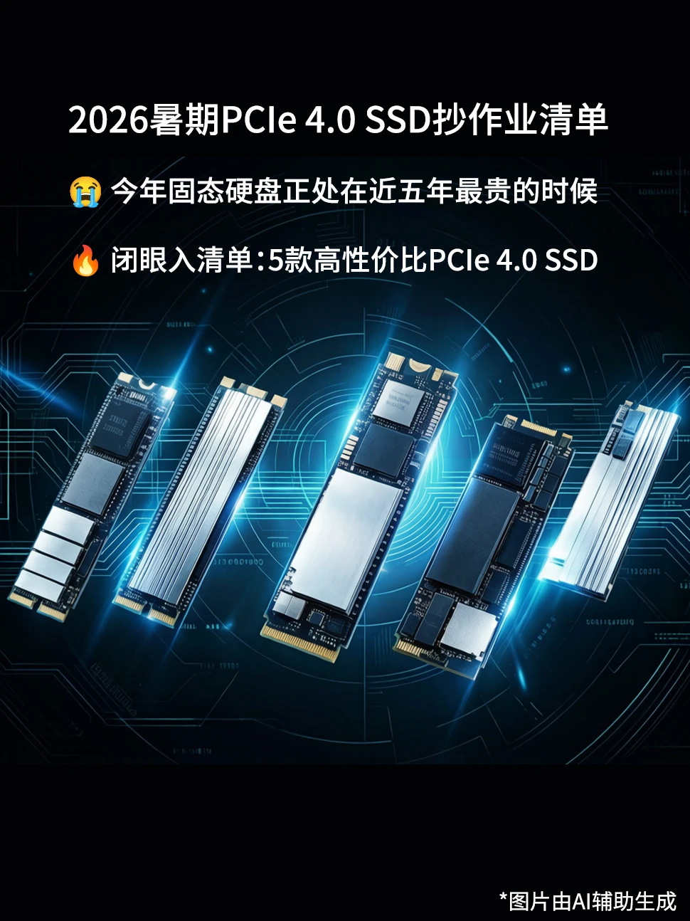 2026暑期PCIe 4.0 SSD抄作业清单