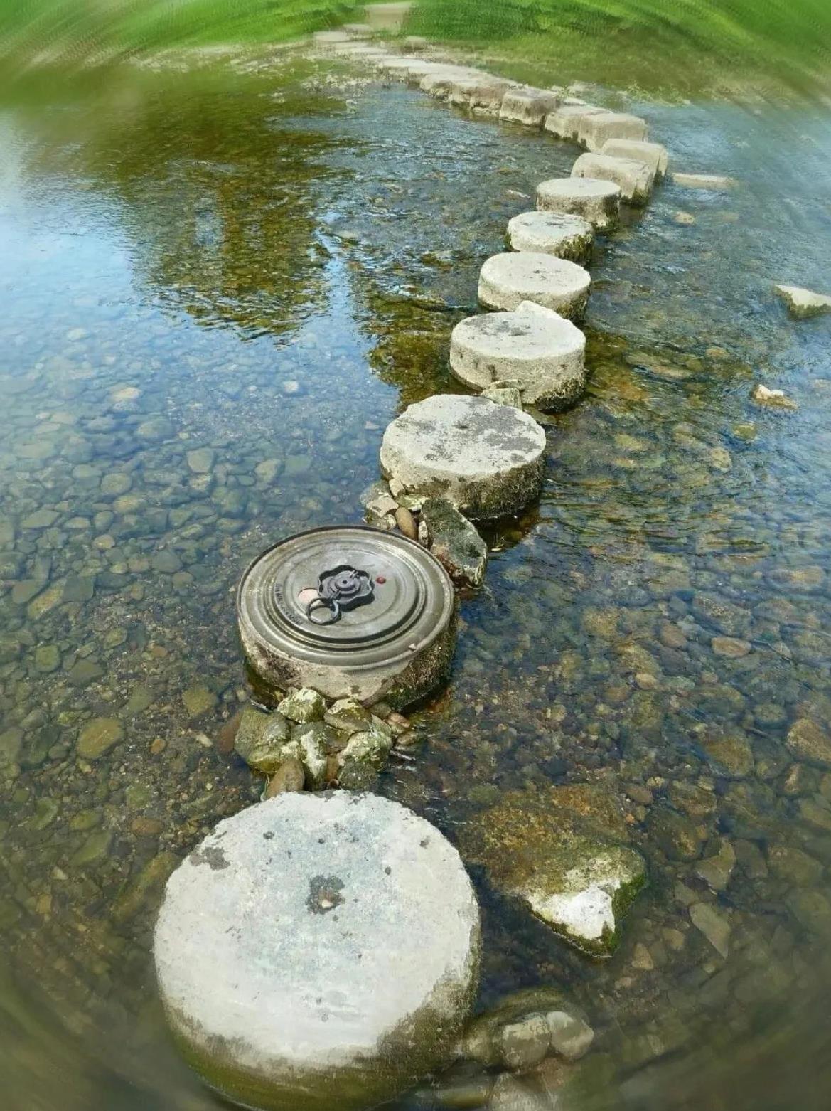 吓我一跳，原来只是个反坦克地雷啊，我还以为是个石墩子呢。这地雷的款式看着像是7