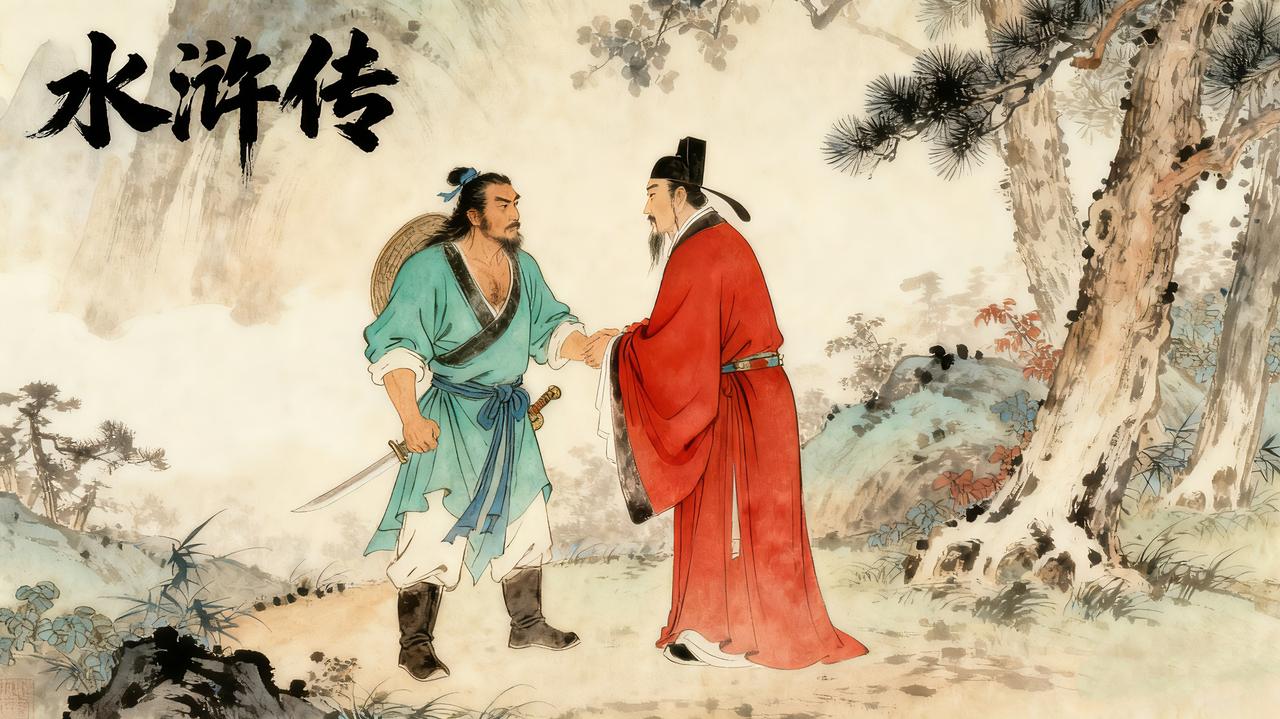 “中央空调”柴进和高情商及时雨宋江的区别。说真的,柴进对武松真不错,管吃管住