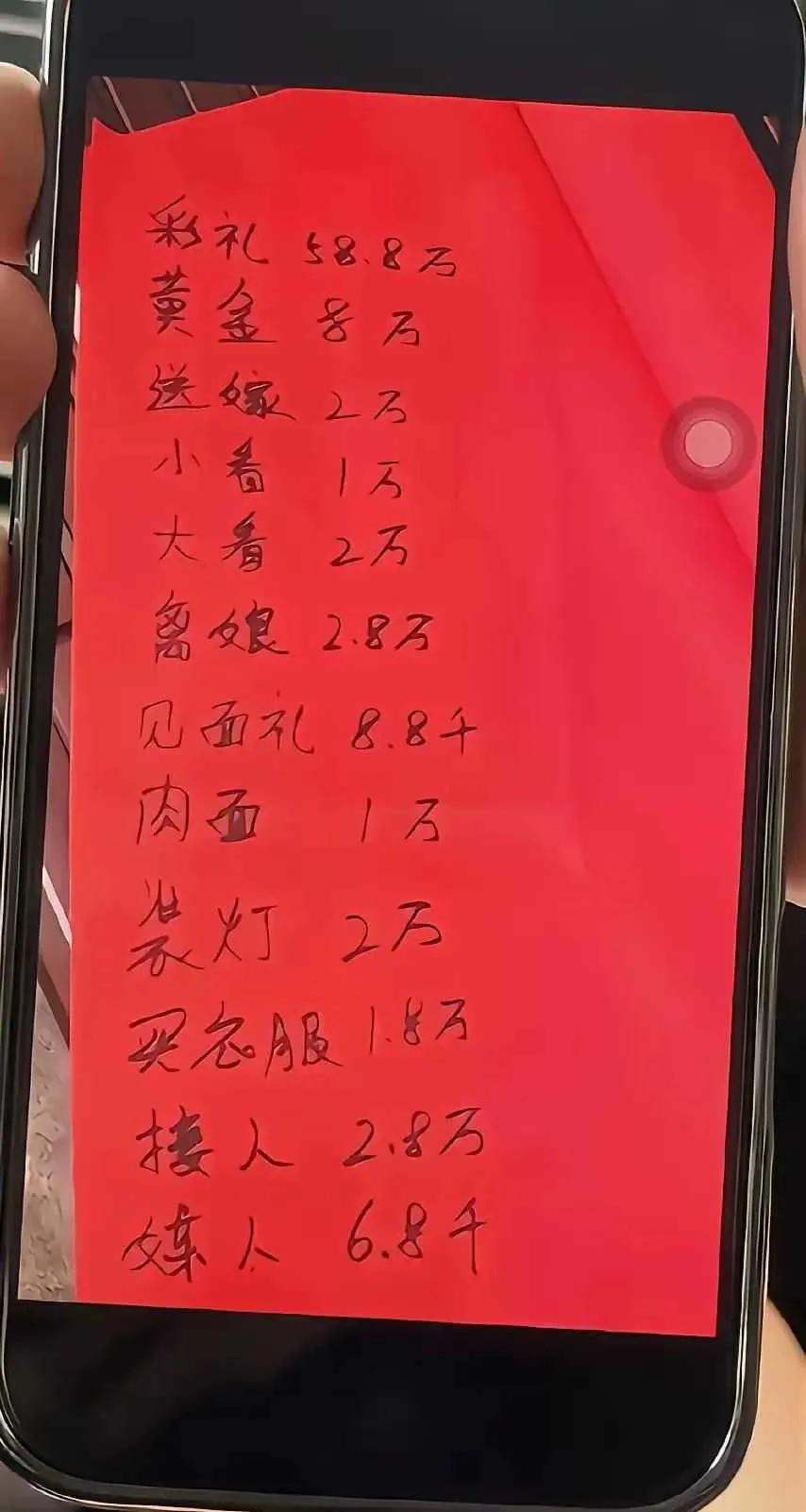 江西的彩礼，向来都是高端局。当然，魔幻剧情也多。彩礼过了58.8万，娘家就陪嫁了