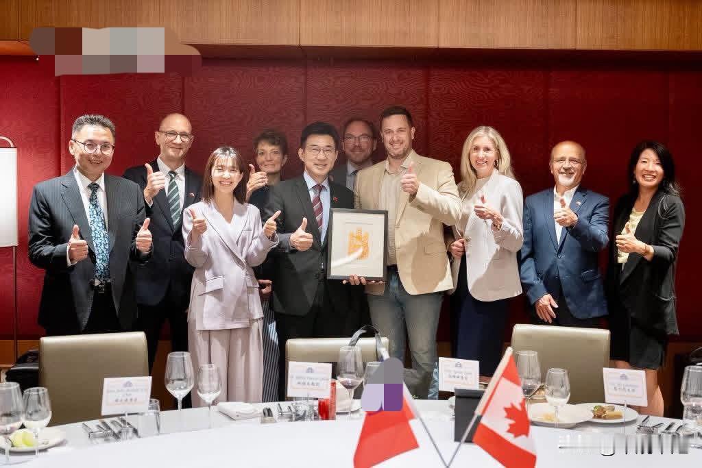 台中市长参选人江启臣今（24日）在脸书叫嚣称，今天主持了与加拿大智库学者的交流午