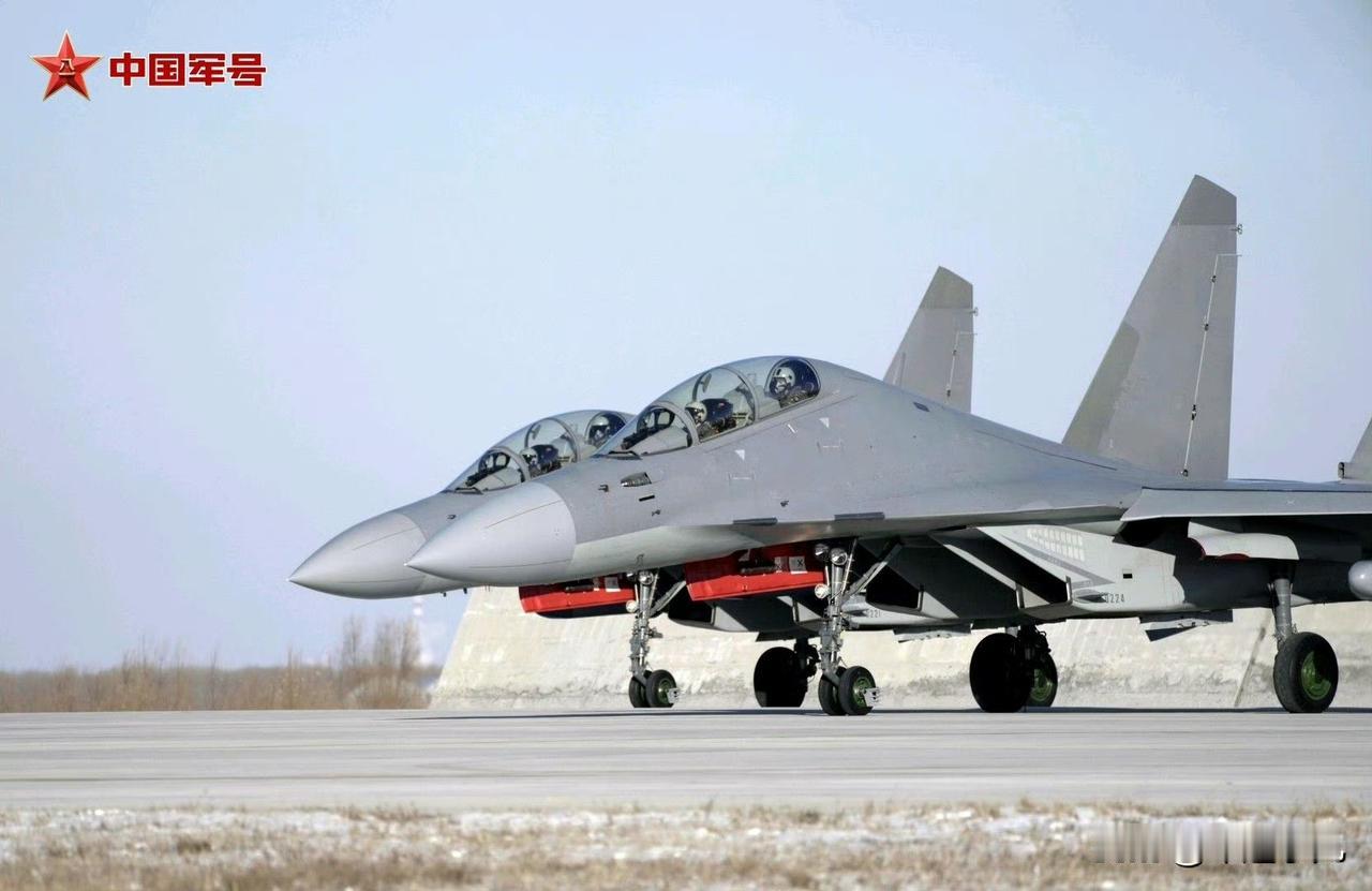 太罕见了，歼16D双机列队准备起飞，平常单架露面机会都很少……还真的是，快过