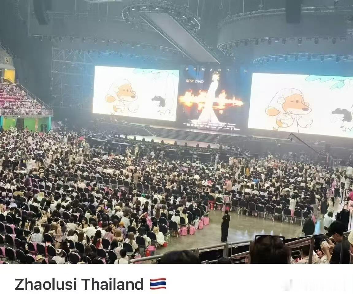 空位置好多啊，不是说票售罄了吗？赵露思泰国演唱会上座率赵露思泰国演唱会上座情况