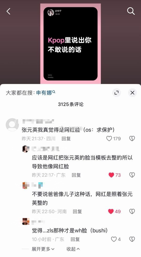 赵雨凡粉丝说张元英是网红脸