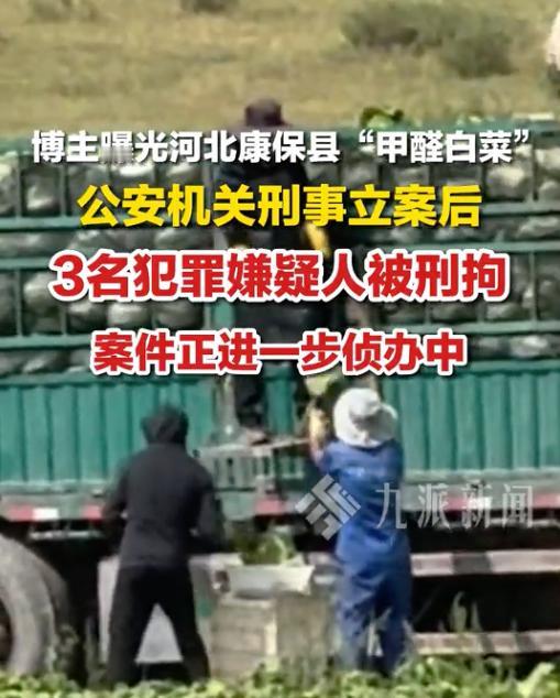 甲醛白菜事件，3人被刑拘了。这个事件已经把一个常被忽略的问题摆到台面上。生鲜商