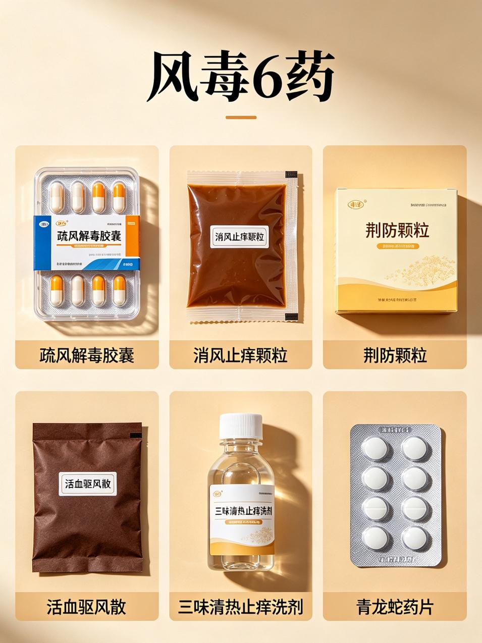 风毒6药，寒毒6药，湿毒6药，燥毒6药，24个经典中成药，一文总结一、风毒6
