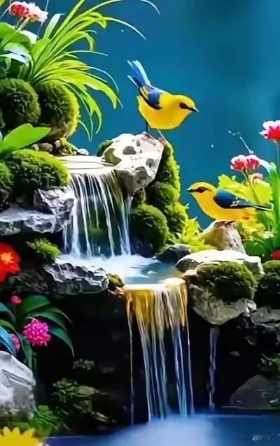 上联:晨雾笼烟轻舟过下联:春山滴翠飞鸟伴横批:江南春晓