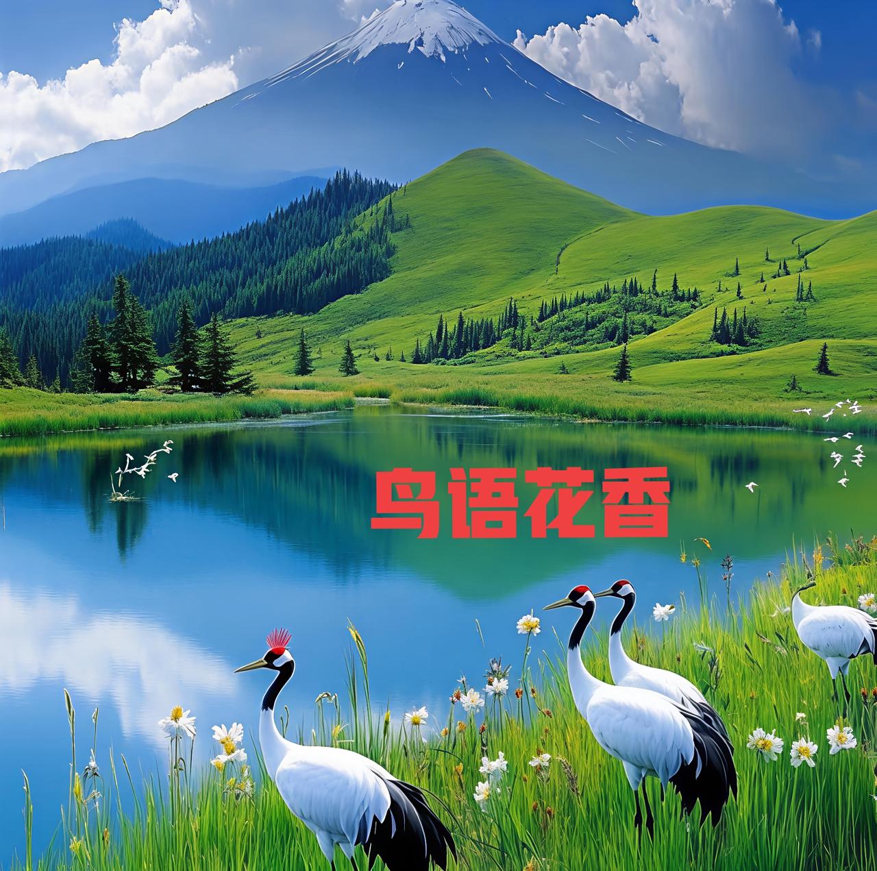下联，请雅对下联：鸟语花香赏析：聚焦山野生机，以声、香呼应形色，动静结合，描