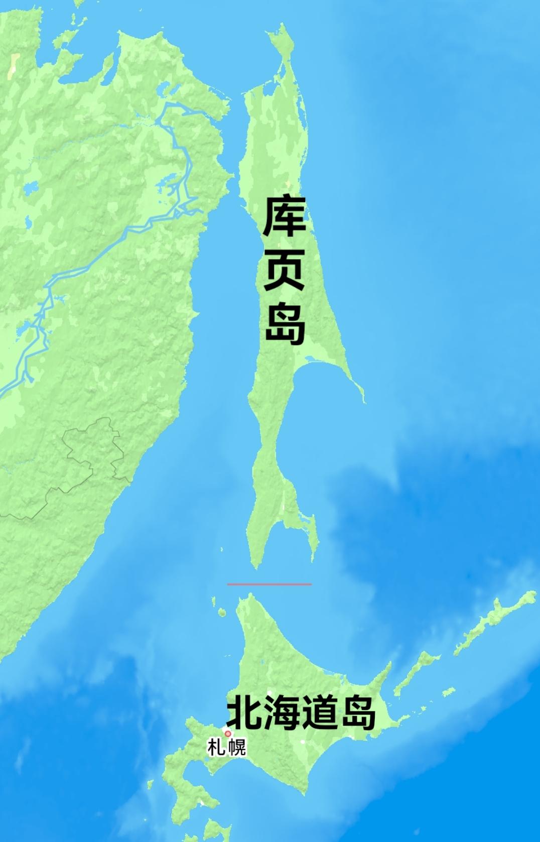 原来，北海道岛比库页岛大。鬼子的北海道岛面积7.87万平方公里老毛子的库页岛