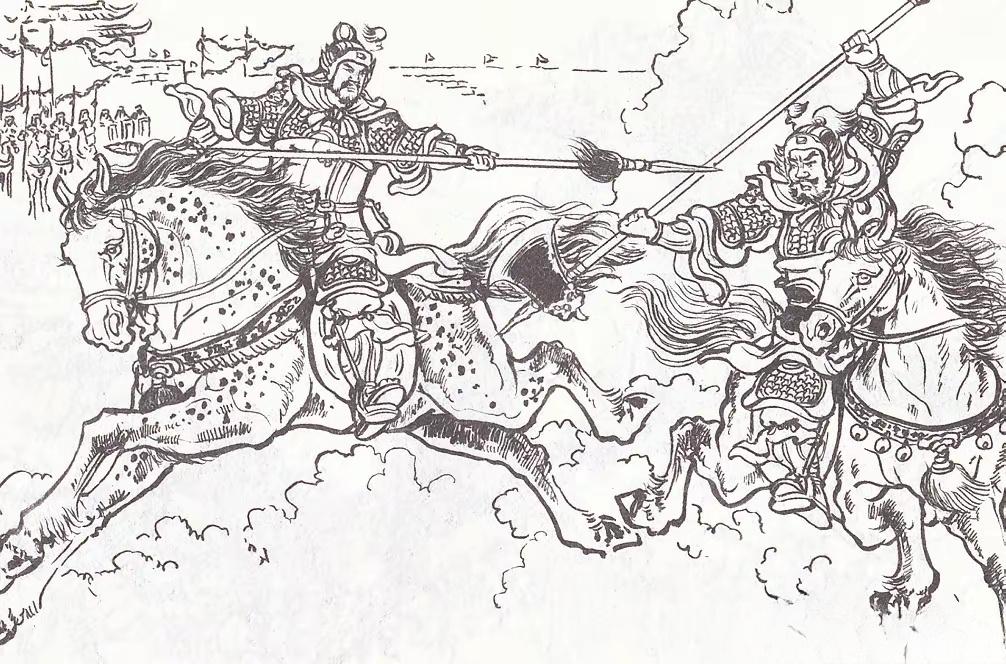 虎牢关下，程咬金提斧来战四宝大将尚师徒。一连四招杀的尚师徒手忙脚乱。程...