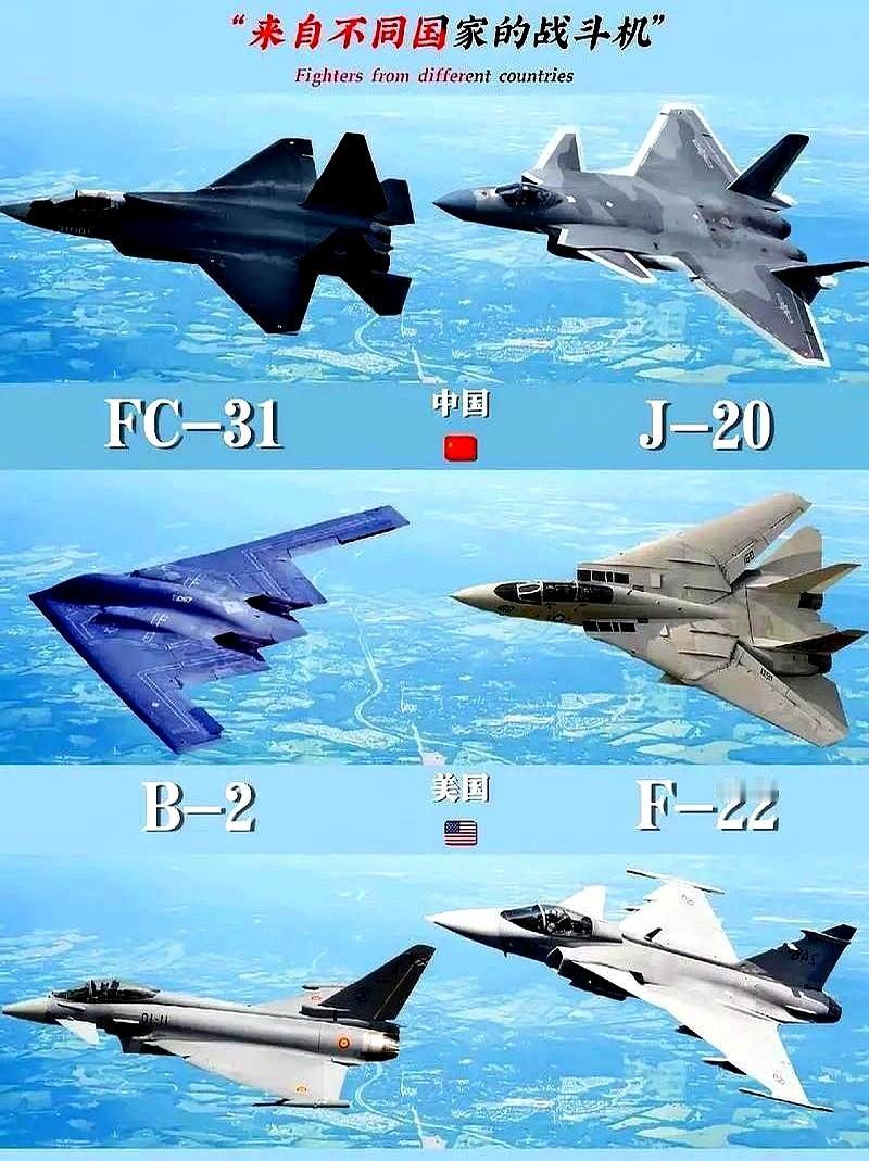 全球战斗机排行榜：一、第1名：歼20——中国🇨🇳二、第2名：歼35——中