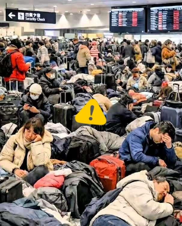 国家反复说不要去日本！非要去！暴雪七千人滞留机场几十小时！北海道新千岁机场因为暴