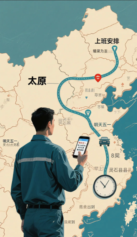 今天早上在家，看到上班安排。刚看就被撤回，十多分钟后重发。内容是明天五一，早上