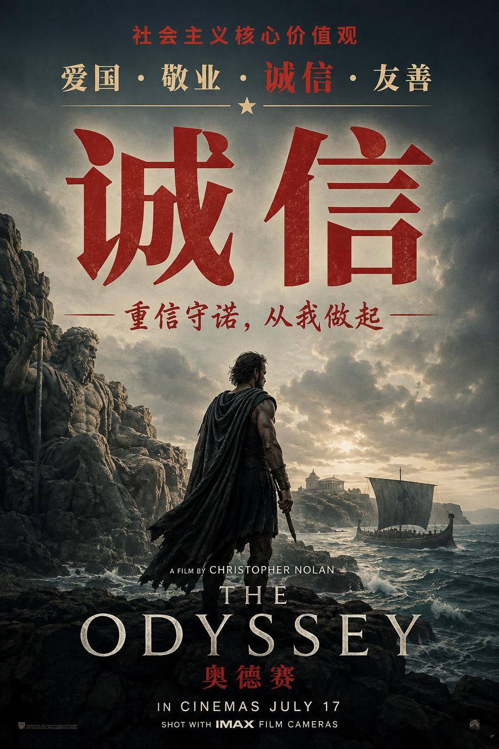 #奥德赛#第一感觉：这电影的中心思想是不是社会主义核心价值观？😂旅行回来第一时间赶紧去看了《奥德赛