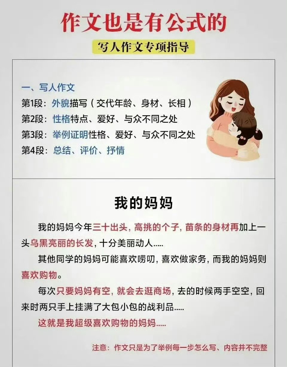 语文老师建议背诵的作文公式，原来作文好的孩子是有“套路”的！