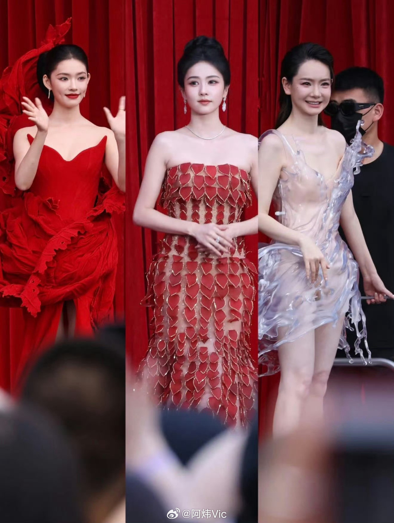 芭莎之夜芭莎之夜红毯生图来了，你觉得谁的表现力最好[doge]古力娜扎、陈哲远、