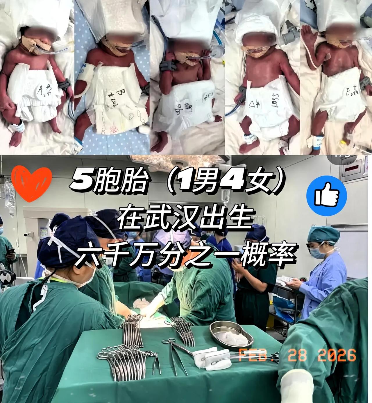 终于懂了五胞胎妈妈为什么不远千里、跨省几千公里赶到武汉，找李家福医生接生。