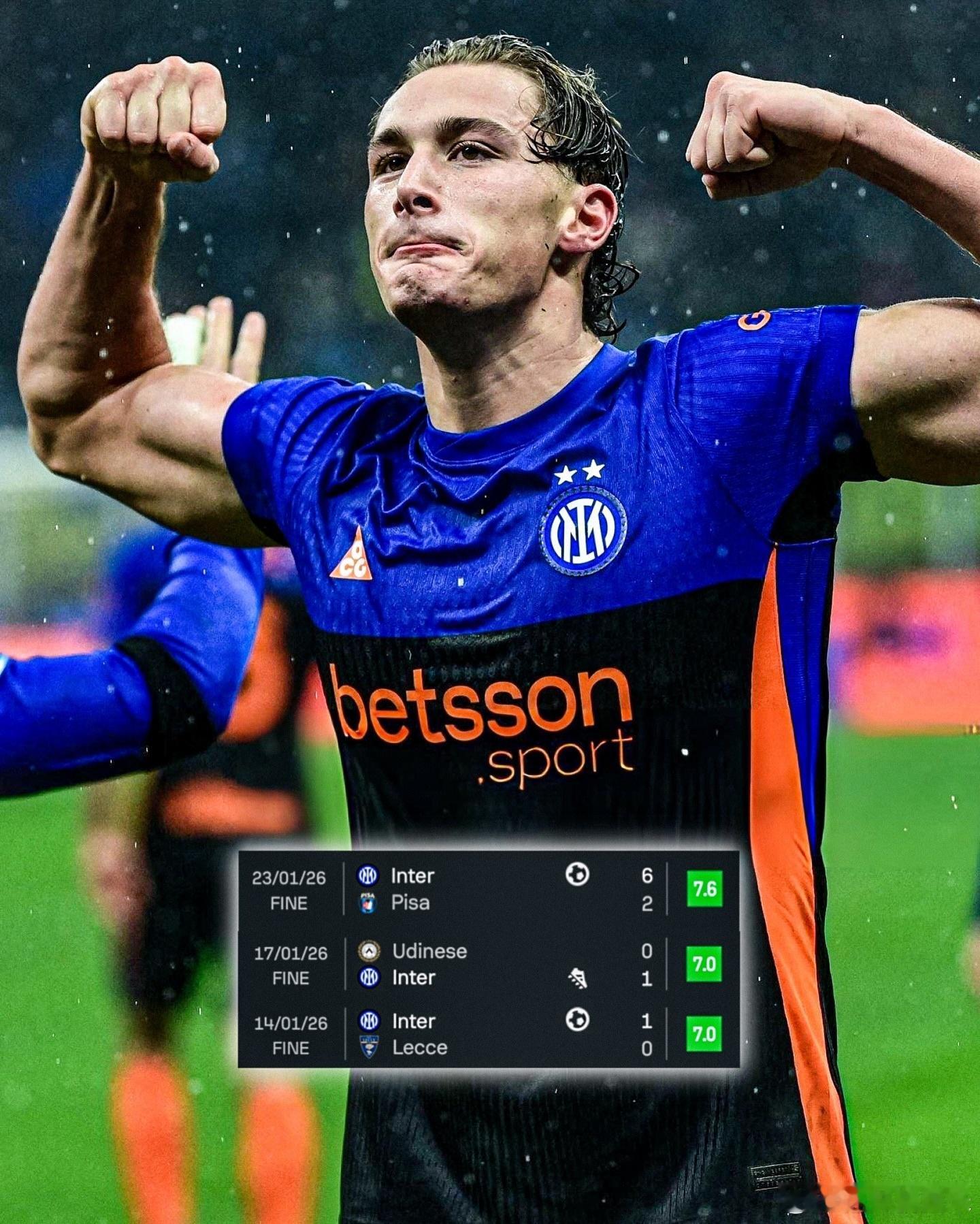 【数据】皮奥-埃斯波西托近3轮意甲进球贡献2球1助攻，进步势头非常不错哦。国际米