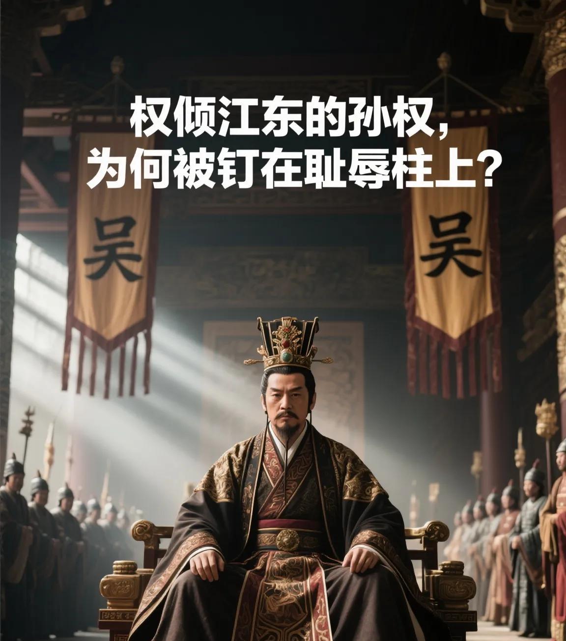 历权倾江东的孙权，为何被钉在耻辱柱上？当年曹操那句“生子当如孙仲谋”夸得多响亮