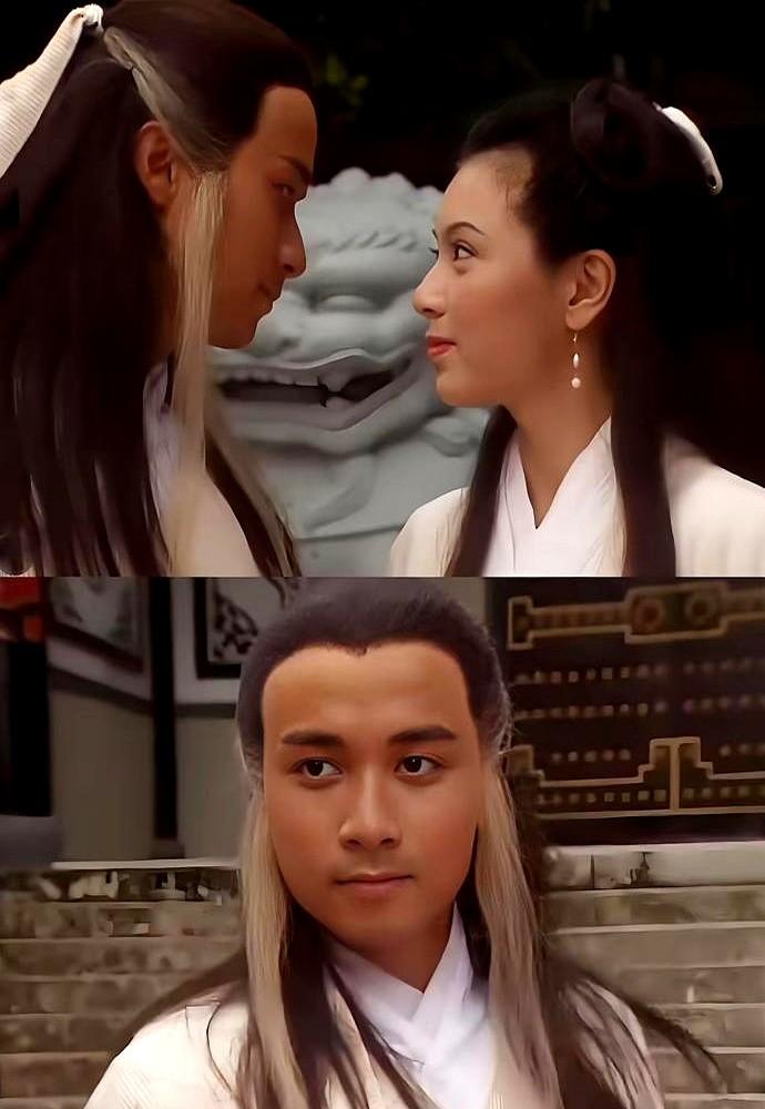 古巨基这造型，说是“丐帮叛逃的小兵”，我都信了。1997年，TVB为蹭《神雕