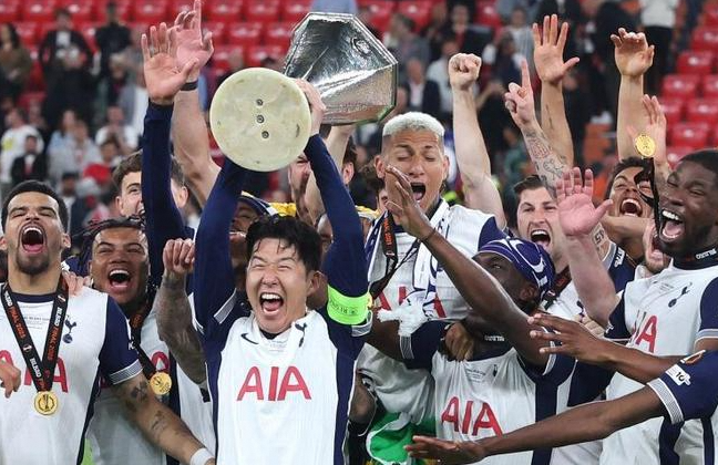 热刺1-0曼联夺欧联杯冠军，仅剩5个欧冠直通席位