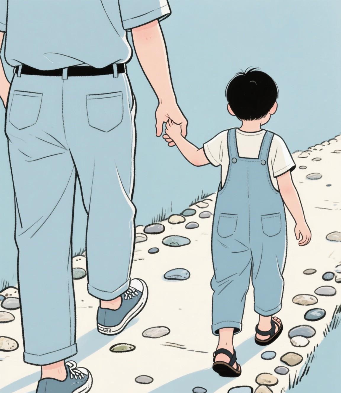 一本书背面写着这样一段话：“在孩子需要你的时候，你