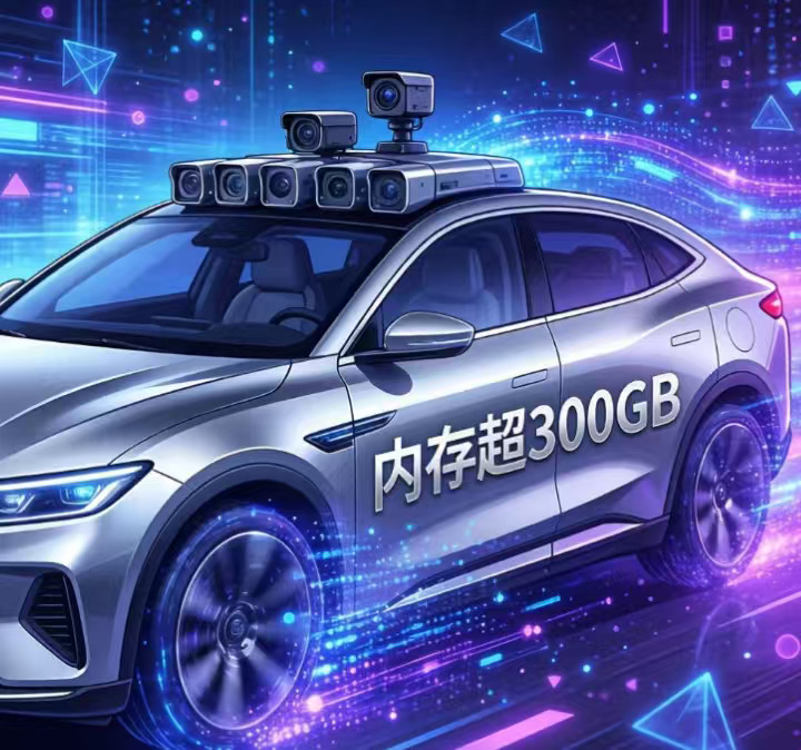美光CEOL4级自动驾驶汽车，单车内存将超过300GB