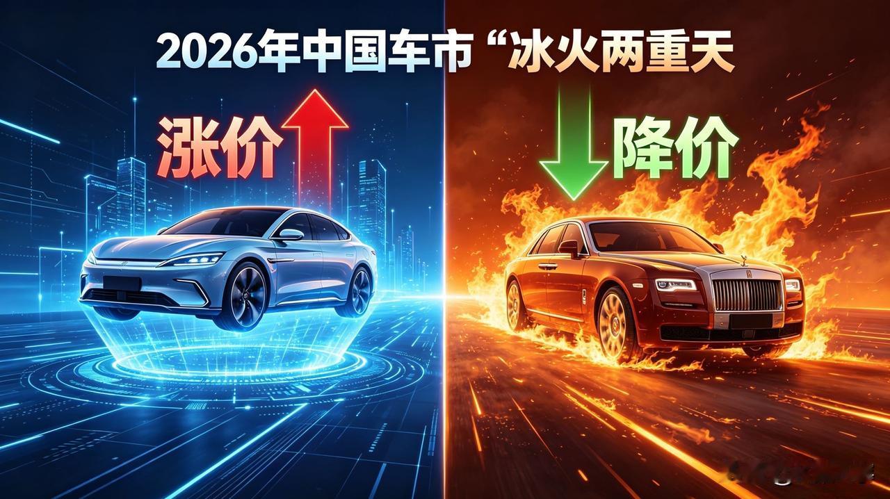 车市大变天！一边电车悄悄涨价，一边燃油车疯狂降价2026年车市彻底出现两极分化