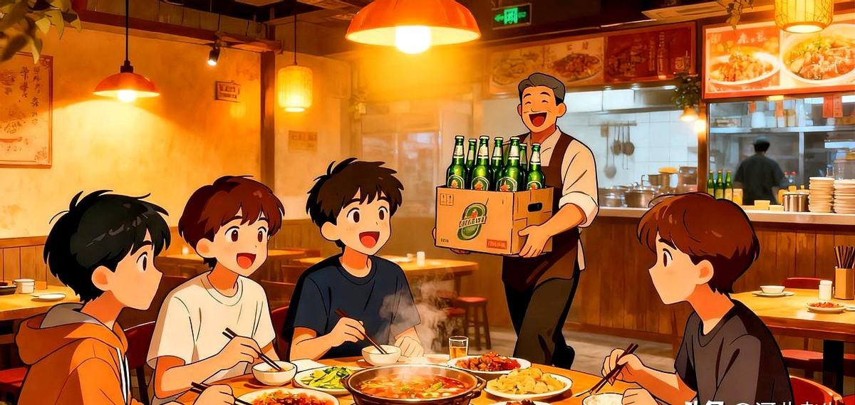 我们工地上有个年轻人姓孔，叫孔祥X。饭店的老板也姓孔。当他听到我们同事是祥字