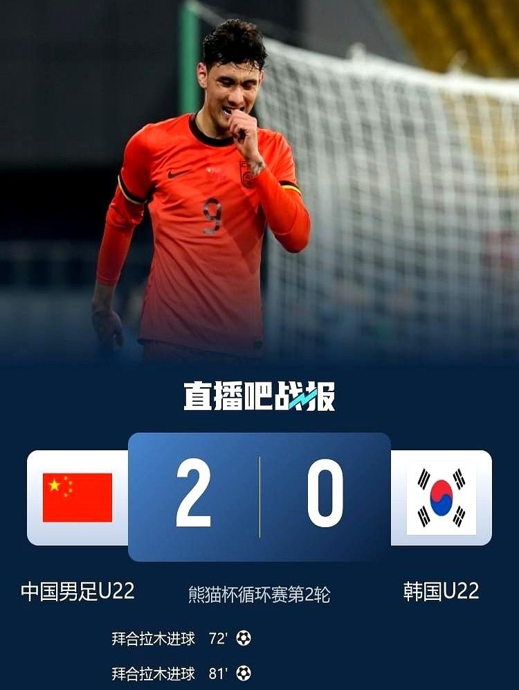 有趣的是，最近的中国少年队伍，表现差别巨大。U22队伍打韩国赢得漂亮，状态火