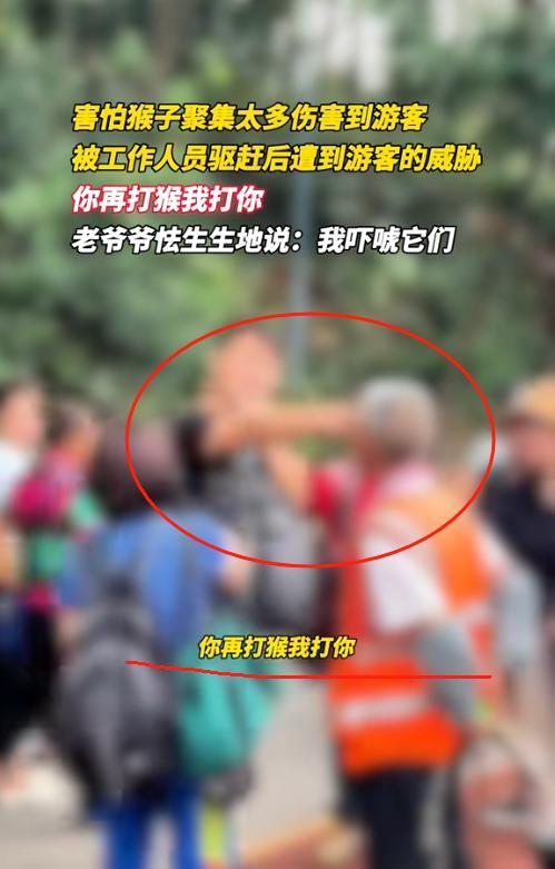 “南京文旅的天塌了！”一名南京男游客到贵阳看猴，碰到工作人员用弹弓驱赶猴子，瞬间
