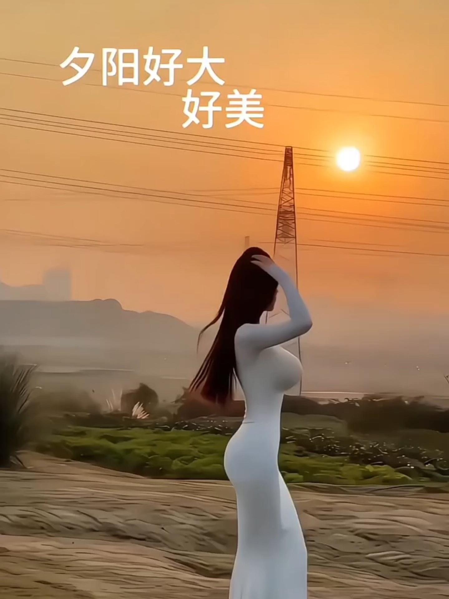 很久没有看夕阳了这一次看满意了