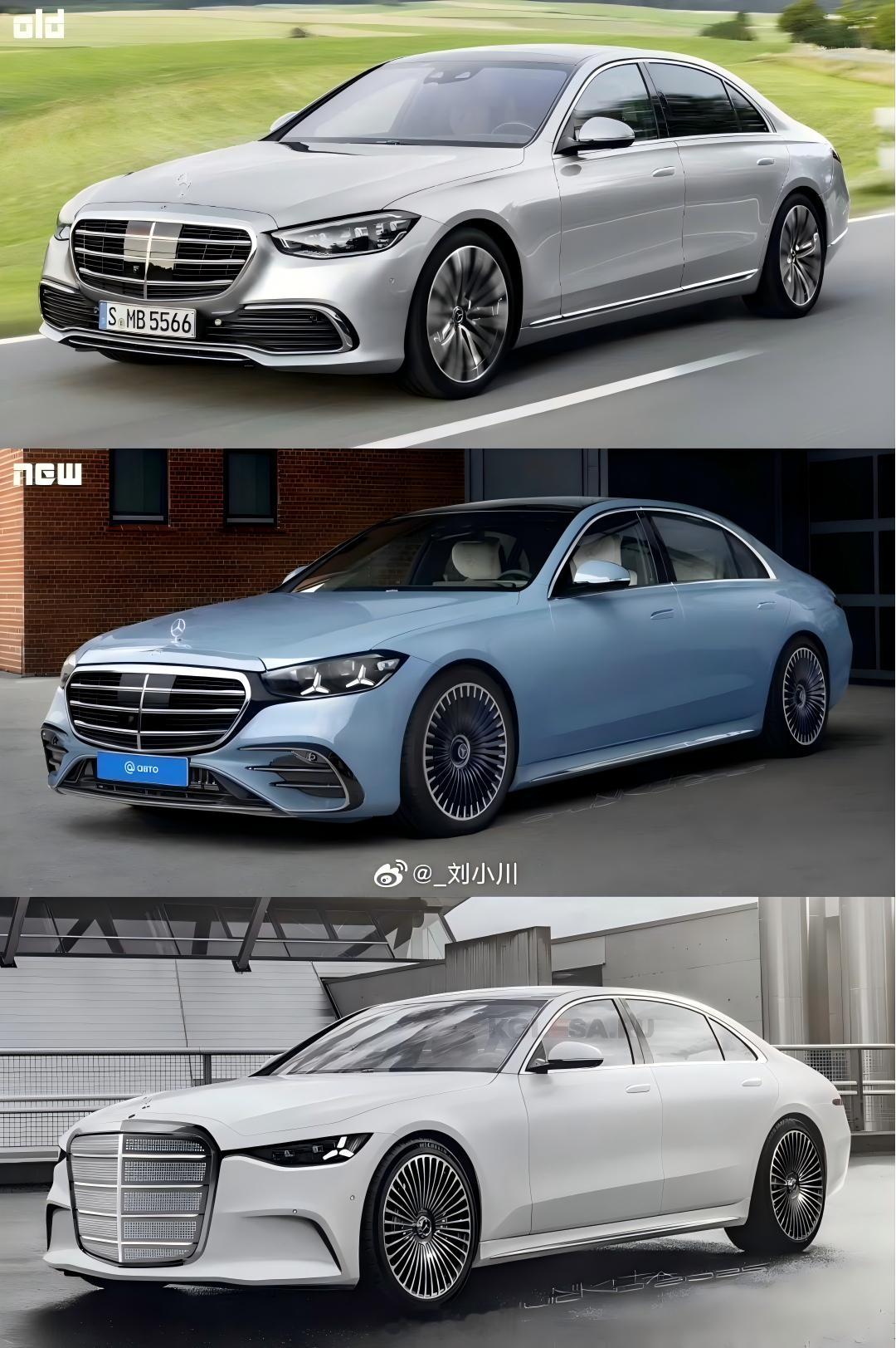 奔驰改款&下一代奔驰S级渲染图现款&改款&下一代奔驰S级纵览，