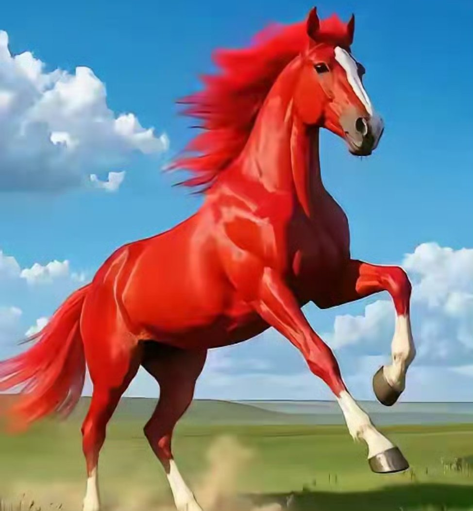 遇见红马，你以后的日子将会红红火火，顺顺利利，马到成功，心想事成！​​​