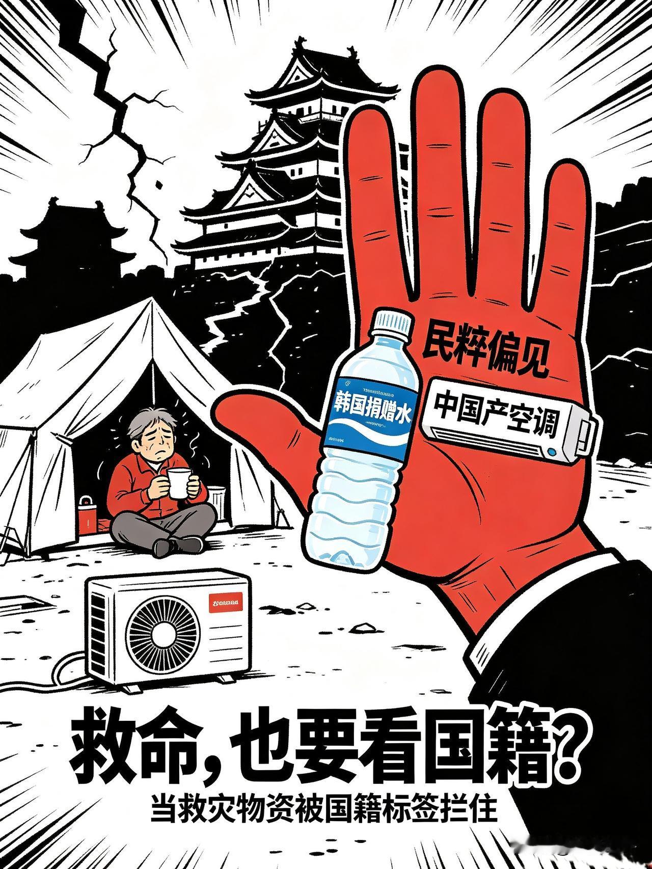 【天灾可渡，心狭难医！日本民粹思潮丧失“底线”】熊本地震受灾，大量灾民挤在临时