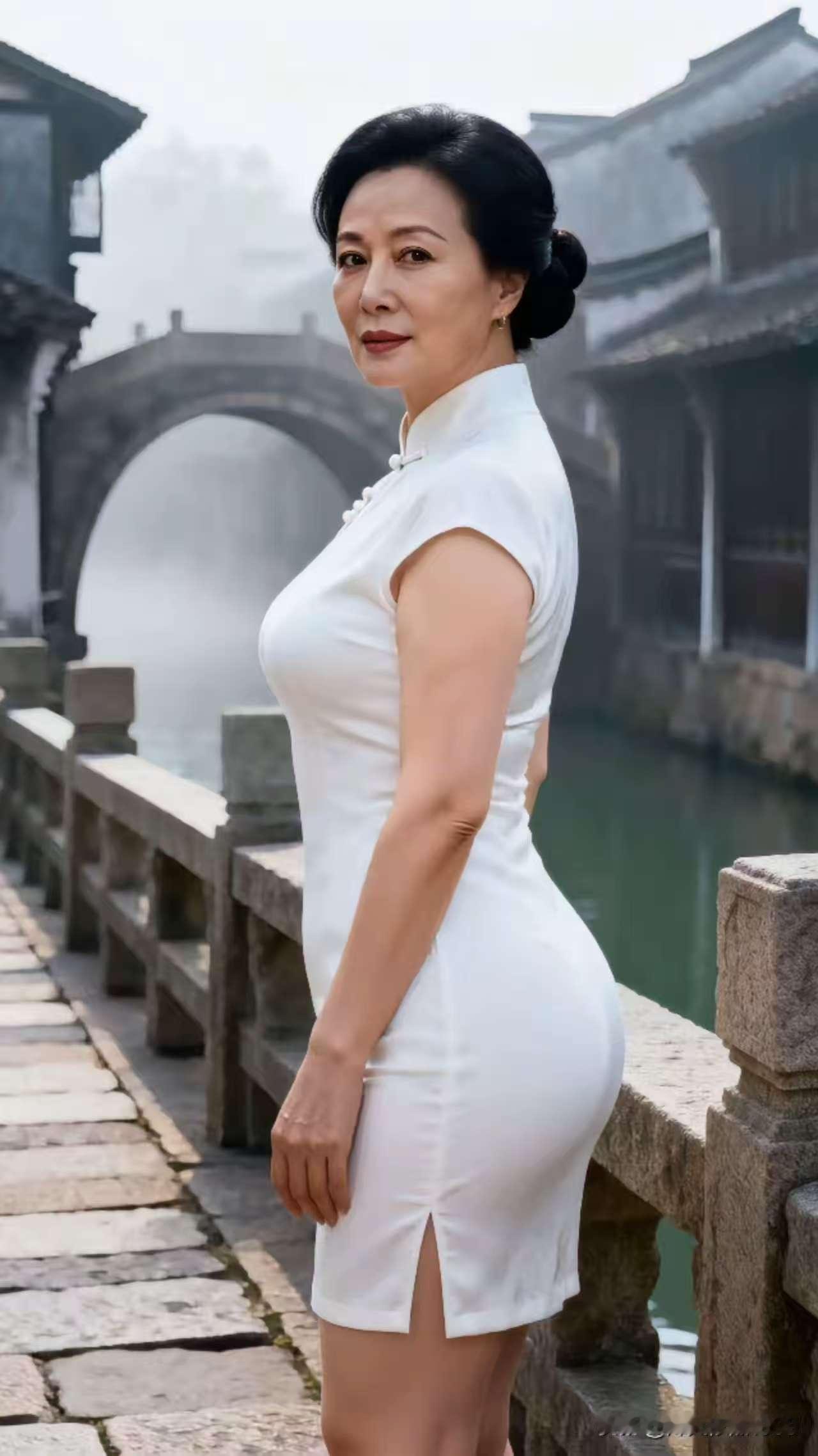 塞鸿秋·江南旗袍韵烟丝垂水悠悠荡，旗袍倩影情长漾。盘花钮扣诗香酿，褶波襟