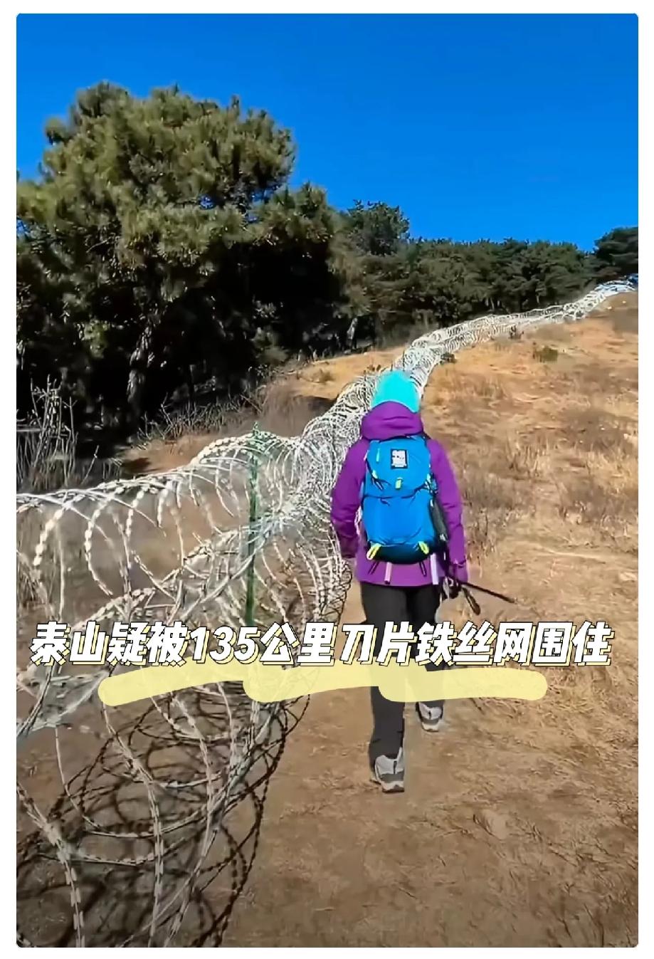 泰山拉网圈山这事，那圈“刀片刺网”终于拆了，看着那堆废铁，心里真不是滋味。好