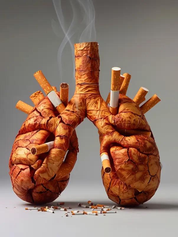 脑梗和抽烟关系可大了！长期抽烟的人是脑梗高发人群。尼古丁和焦油会让血管病变，导致