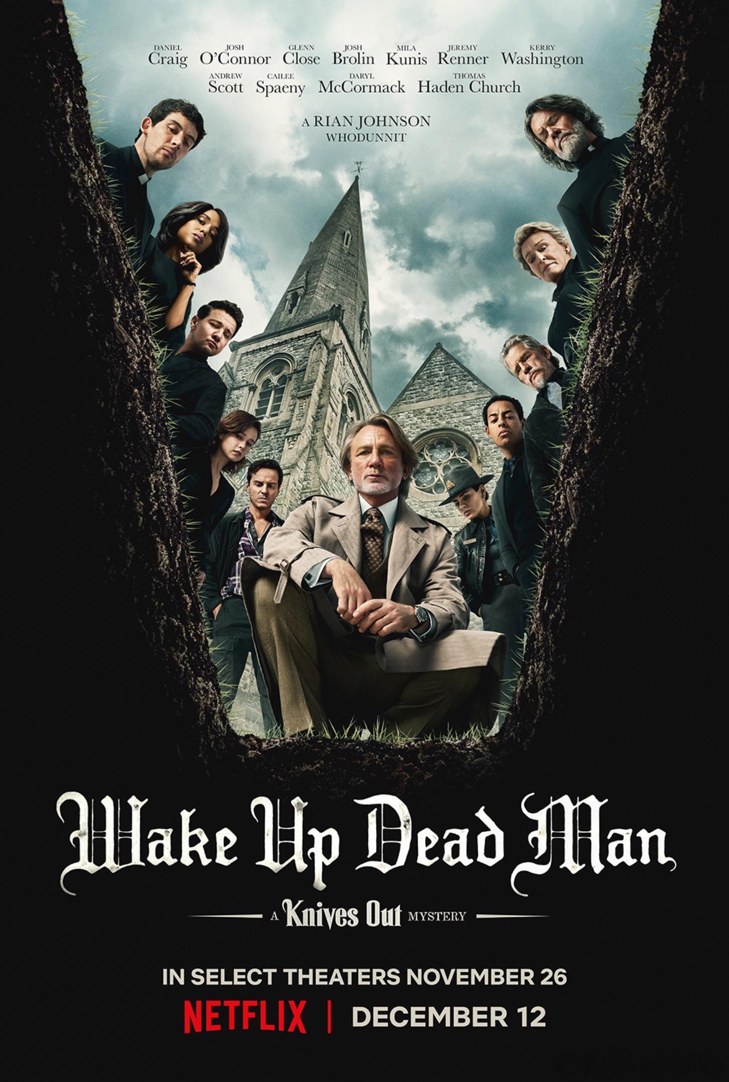 《利刃出鞘3》首张海报公布，11月26日北美影院限定上映两周，12月12日上线N