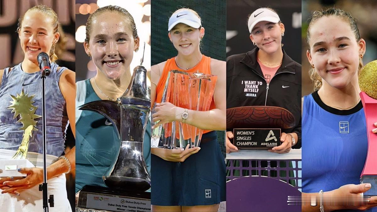 18岁的安德烈耶娃已经手握五座WTA🏆，同时也站稳了世界前十的位置！这个年