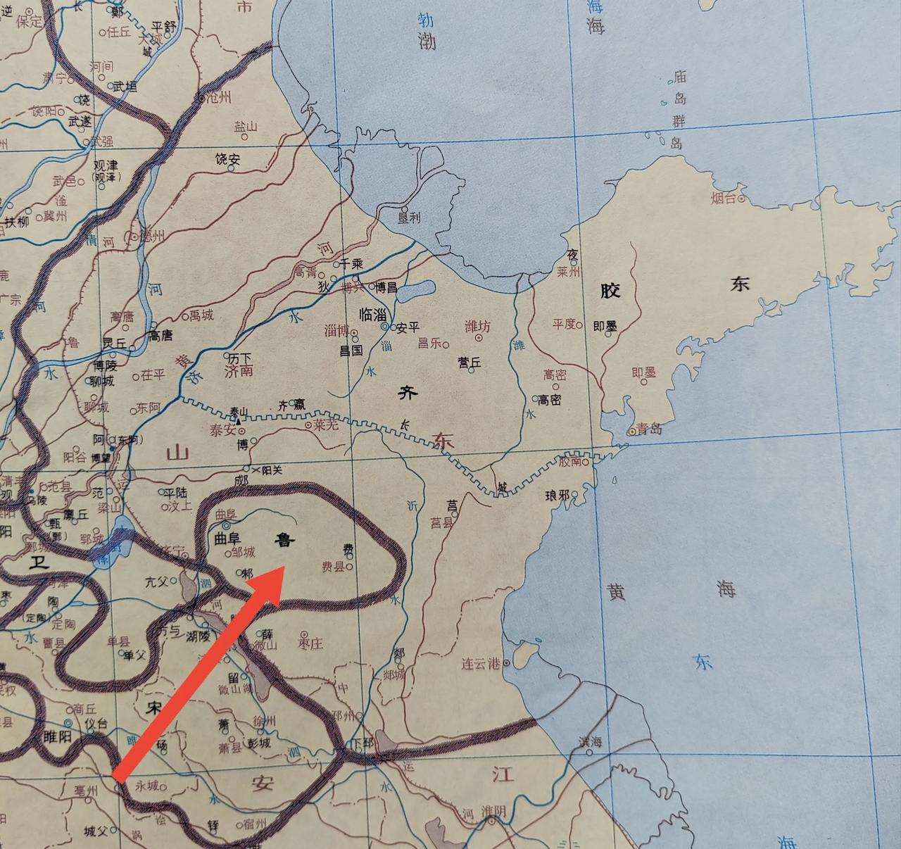 不科学！战国时期，齐国面积大约在25万平方公里，仅次于秦国和楚国，并且实力强大