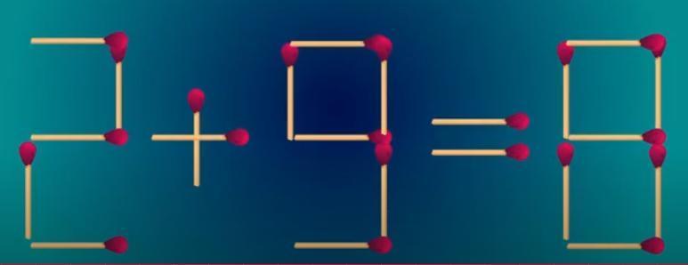 在这道构思精妙的火柴棒谜题中，“8=6+2”从常规数学运算角度看似正确