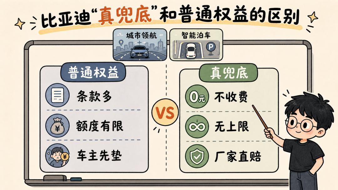 当“敢不敢兜底”成为竞争重点，车企靠着喊几句“遥遥领先”就能混吃胡喝的时代，就彻