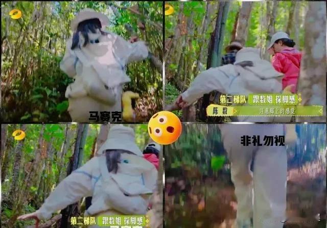 李沁，真是踩了个大雷！在《花儿与少年》那期爬山挑战中，她穿的那条宽松运动裤，