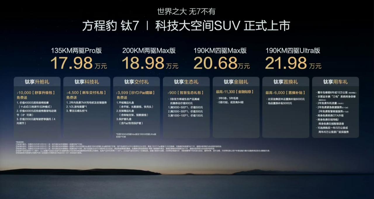 防尘豹胎气，确实这个价格太惊艳了，原本以为比亚迪今年不会再打价格战了，没想到方程