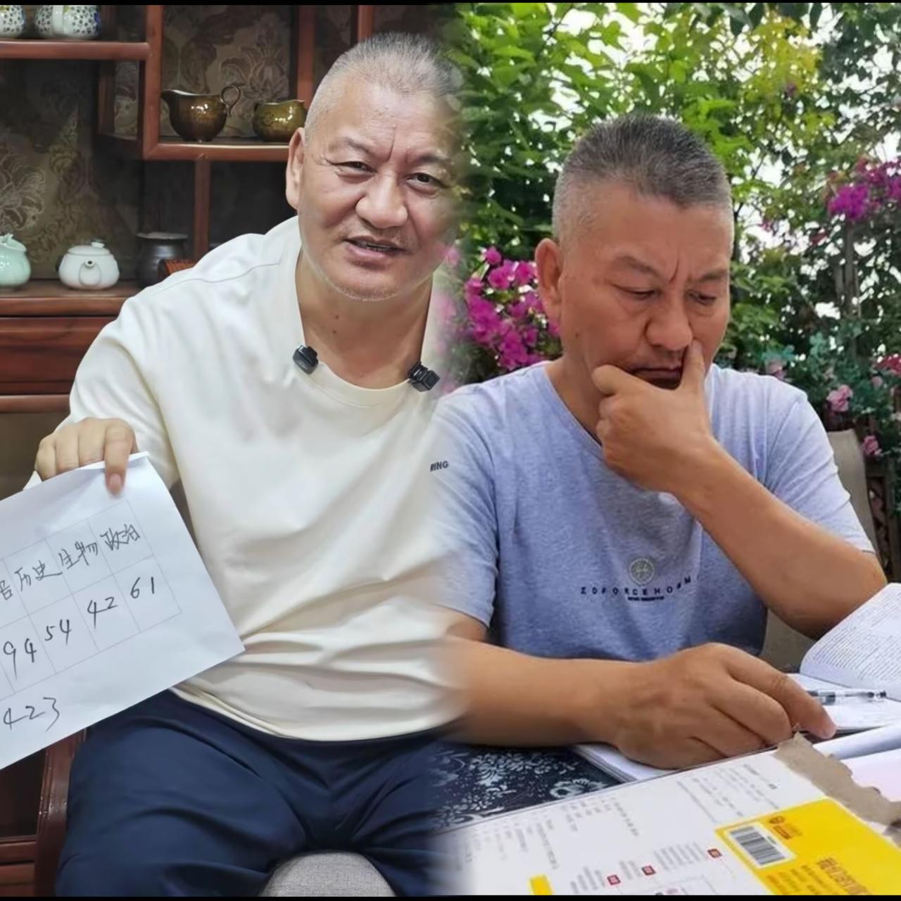 2024年，梁实考了446分；差11分未过线2025年，梁实考了454分，差1