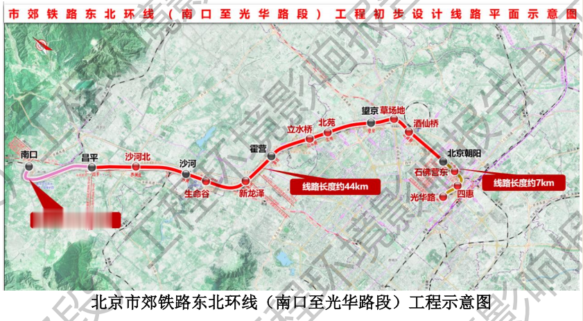 2030年全线通车 市郊铁路东北环线开工