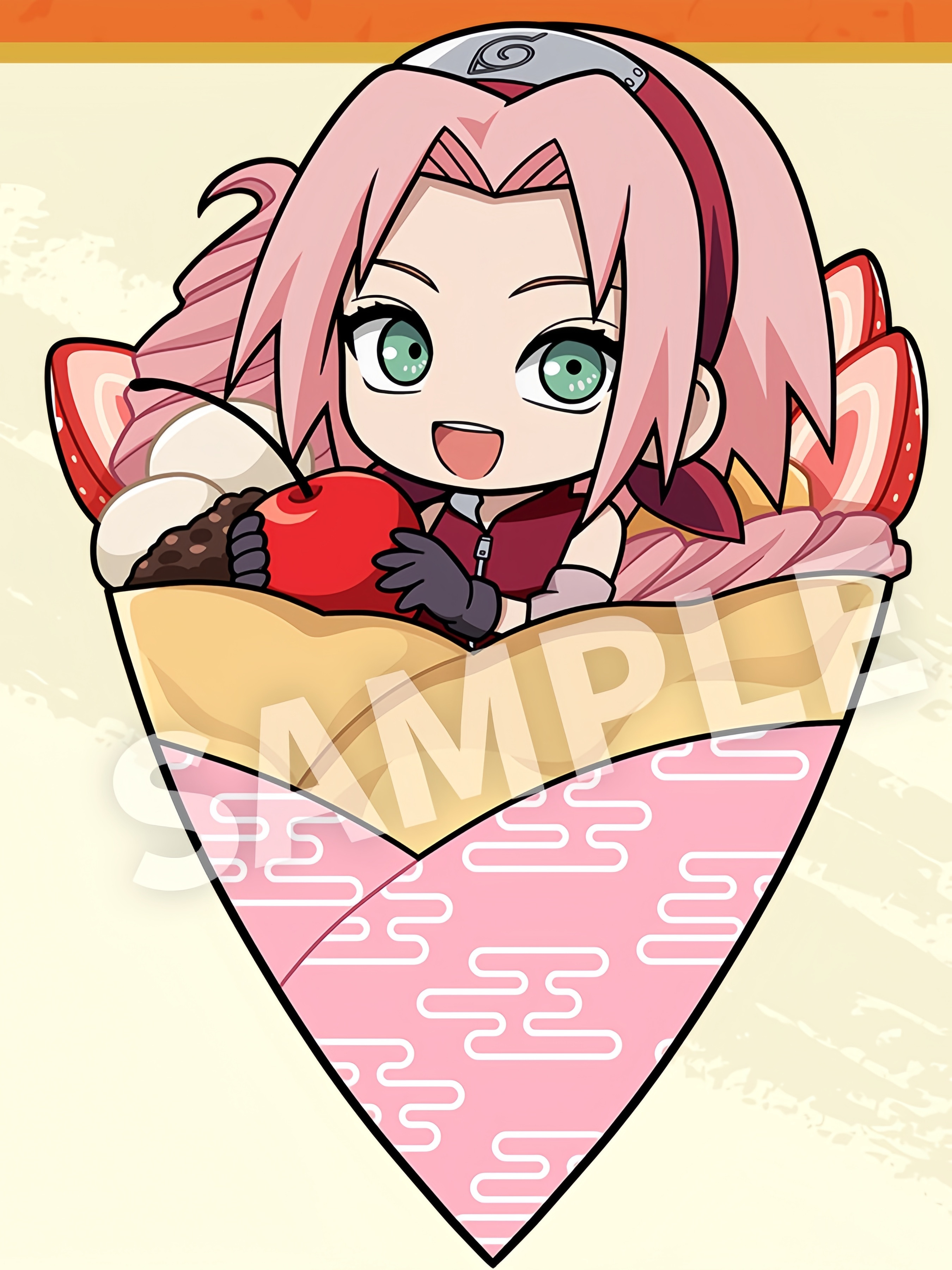 『火影忍者疾风传』xAmoCrepe全新绘制的Q版周边插图公开！🎉好