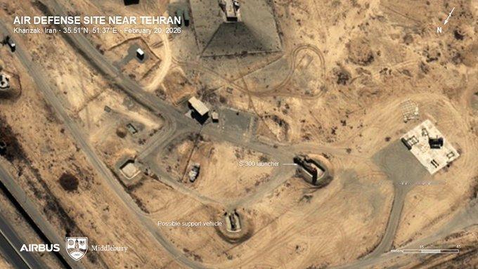 S-300防空炮台的火控雷达在部署位置上消失了。最近卫星图像显示，伊朗在伊