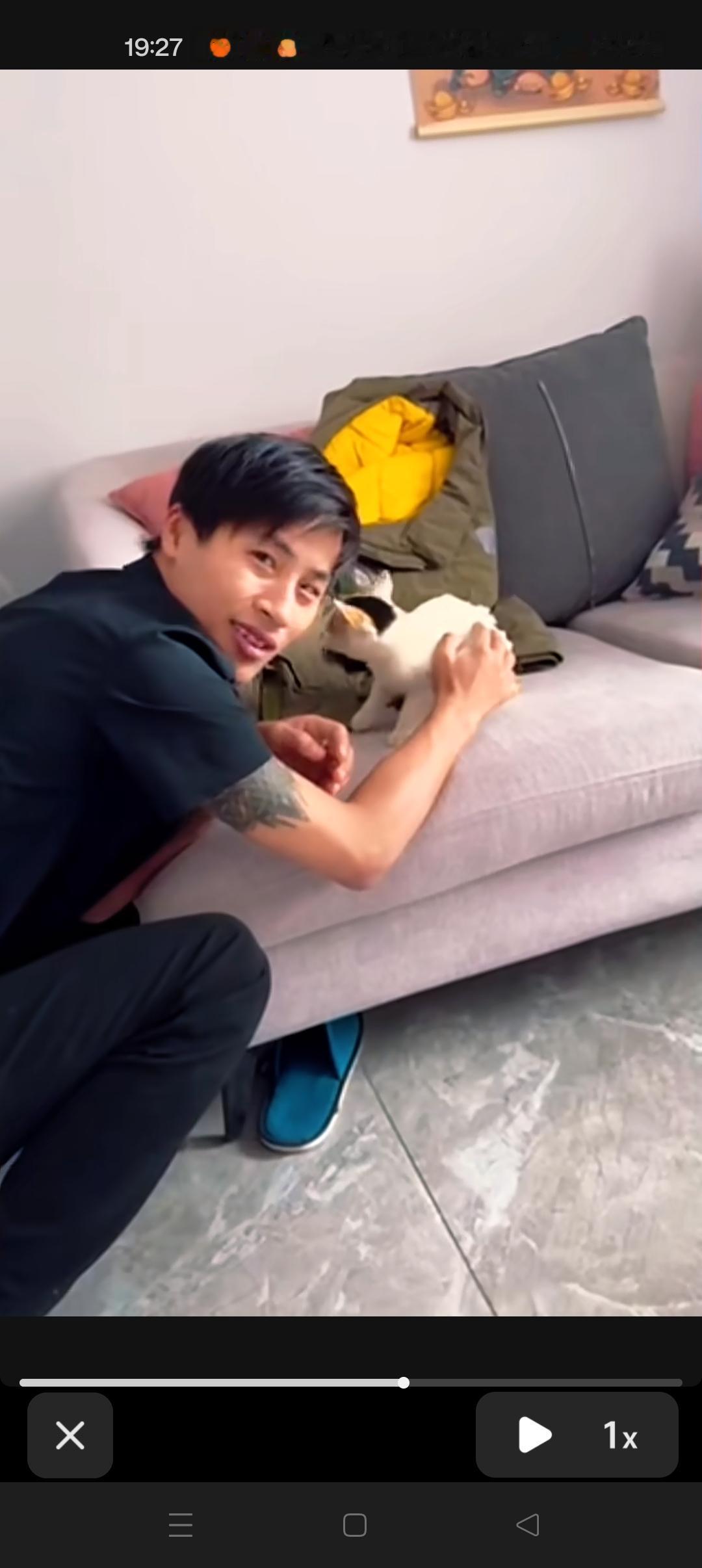 张云鹏爸爸用心良苦啊😍抱回了一只小猫咪，让他陪伴儿子一起生活，希望未来儿子的